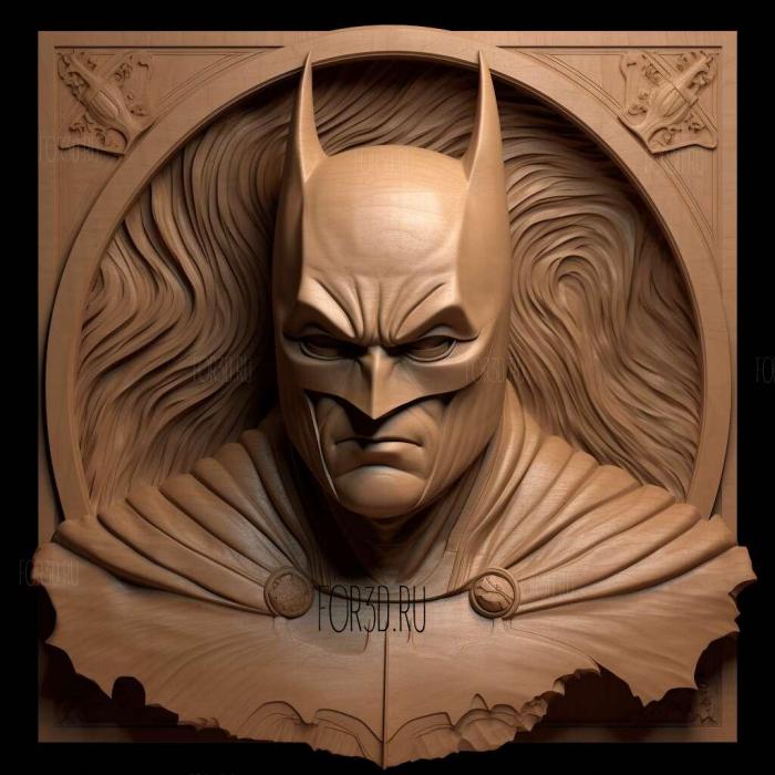 Batman Returns 1 stl model for CNC